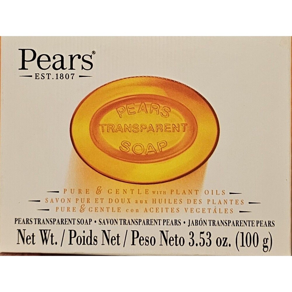 Pears Transparent Glycerin Bar Soap 3.53 Oz Each ORANGE COLOR Pack of 1